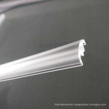 PMMA transparent diffuser embedded linear aluminum lens